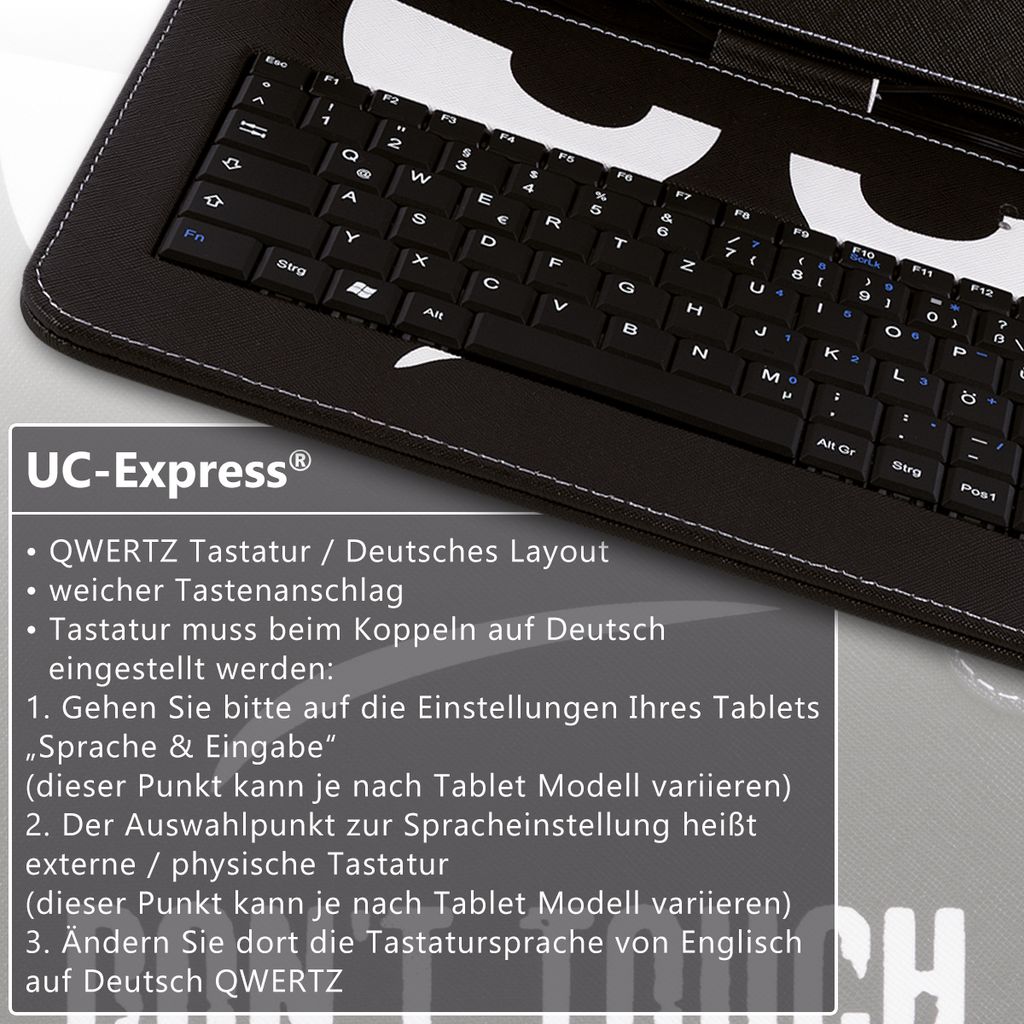 Hülle Tastatur für Samsung Galaxy Tab A9+ / A9 Plus Tasche Produktbild 11