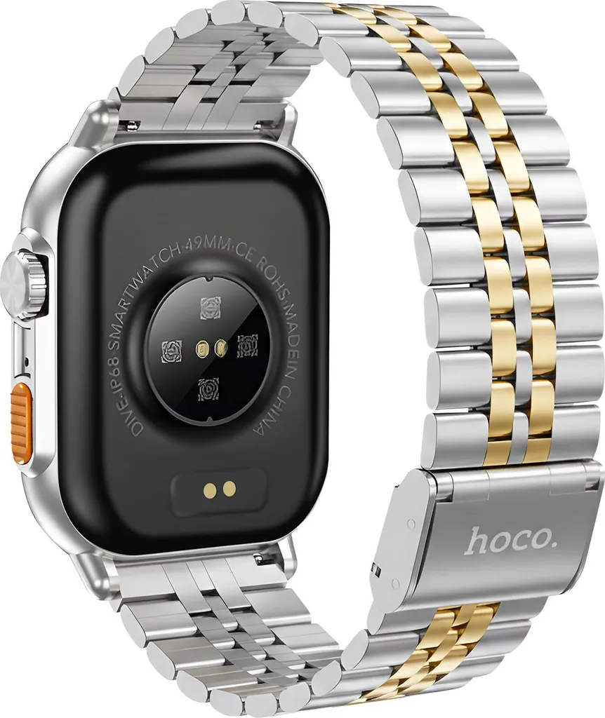 Smartwatch Hoco DYD02 Montre Connectée 2,02'' Appel Bluetooth Or Argent - 2