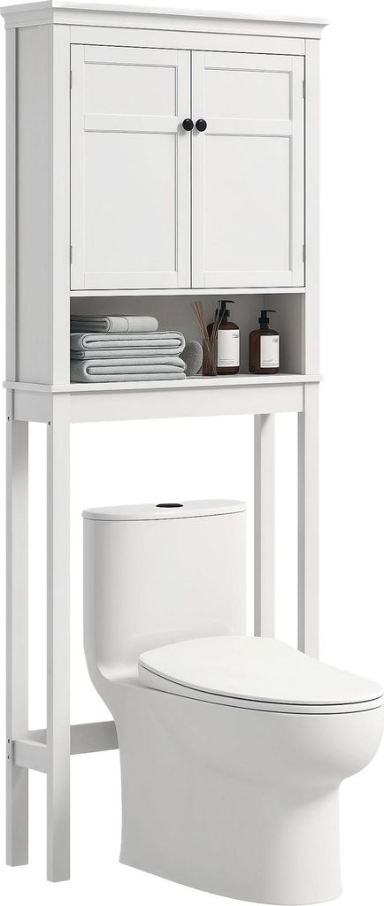 HOMCOM Meuble WC dessus de toilette meuble machine à laver Image du produit 