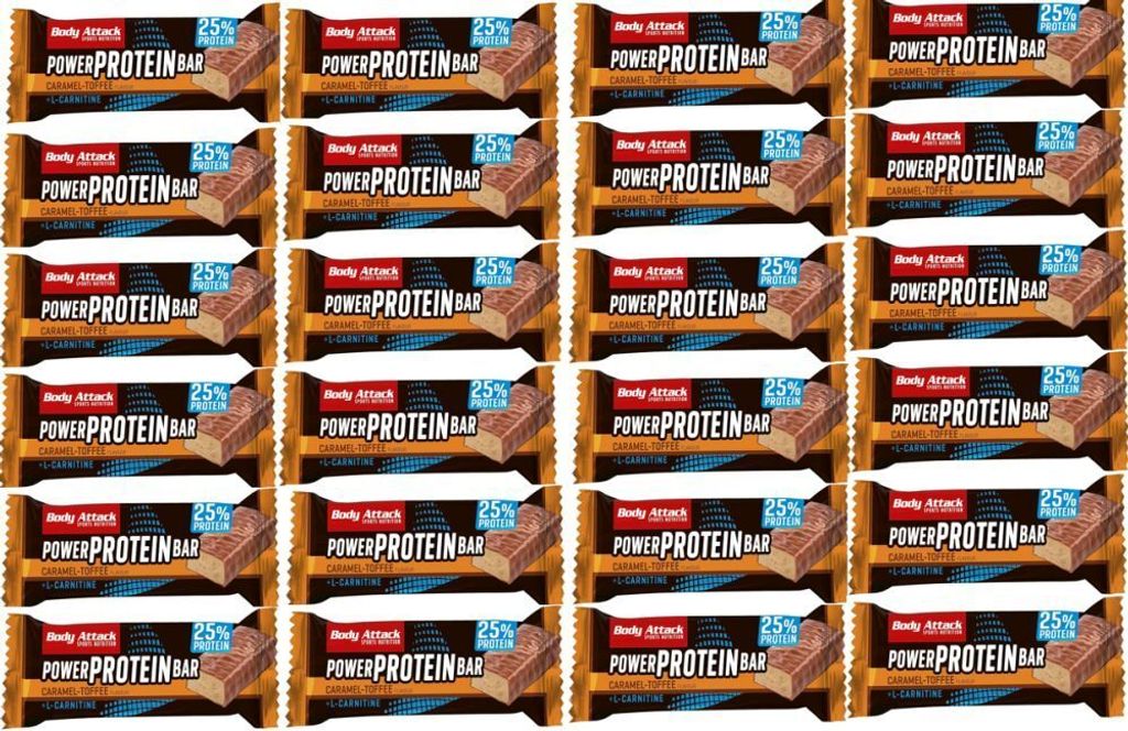 Body Attack Power Protein Bar-24 Riegel a 35 g Caramel Toffee