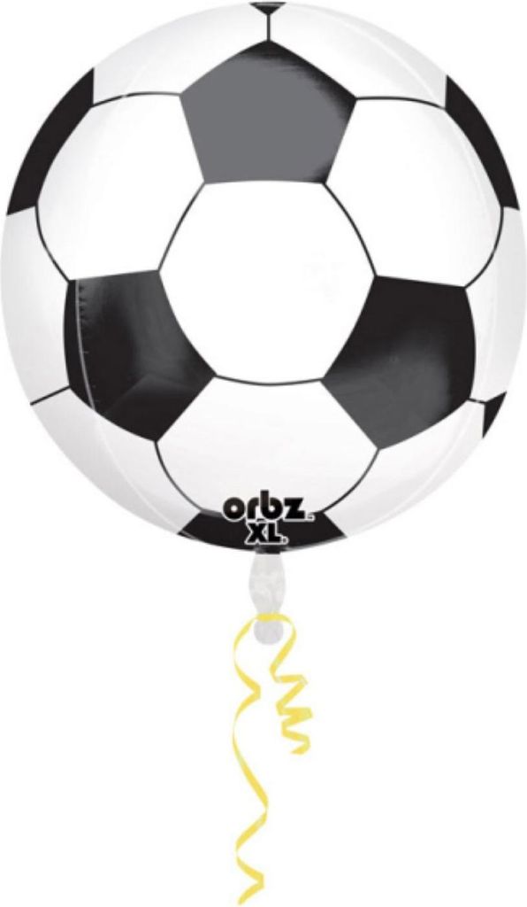 Folienballon Orbz Fußball Ø38cm