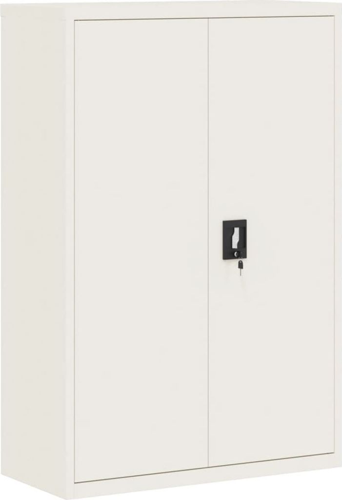 vidaXL Aktenschrank Weiß 90x40x140 cm Stahl