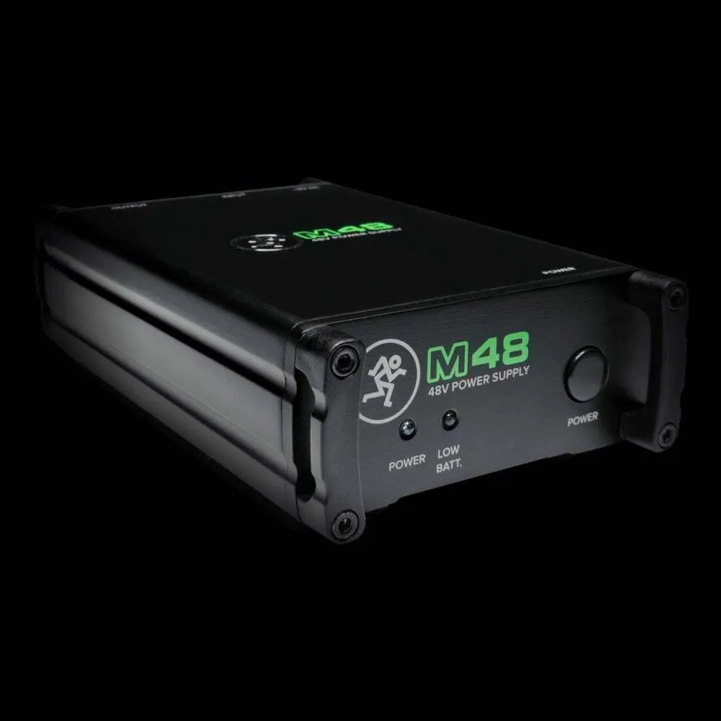 Alimentation fantôme Mackie M48 robuste 48V à faible bruit de fond XLR