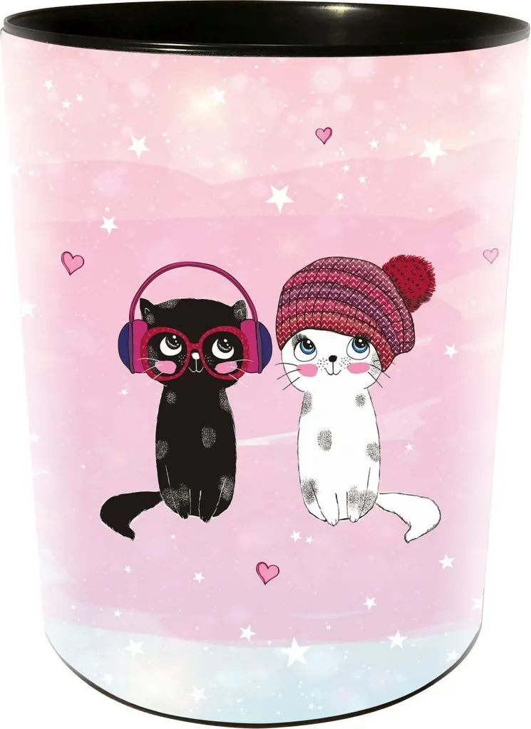 Corbeille de bureau chat Goldbuch 25 cm - Idéal cadeau musique et chats