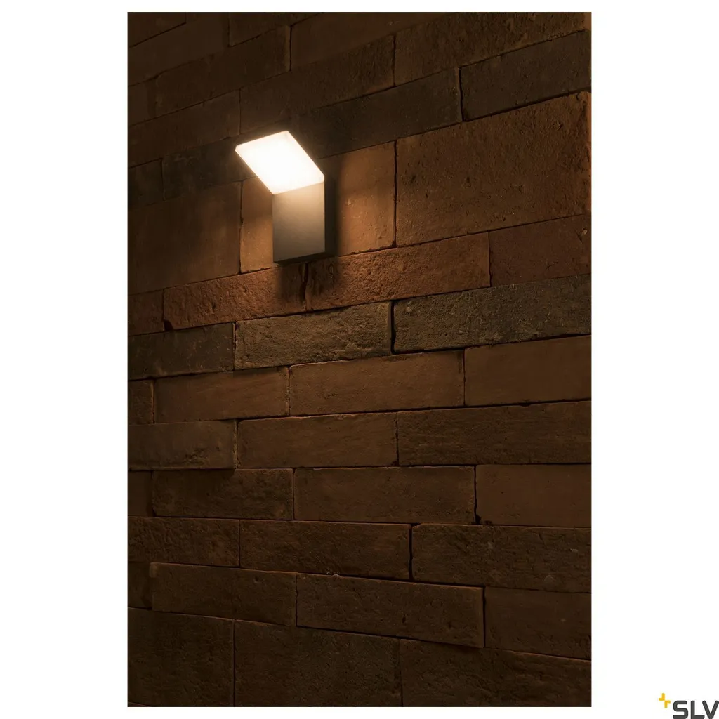Éclairage de façade LED Ordi anthracite IP44 idéal pour entrée maison