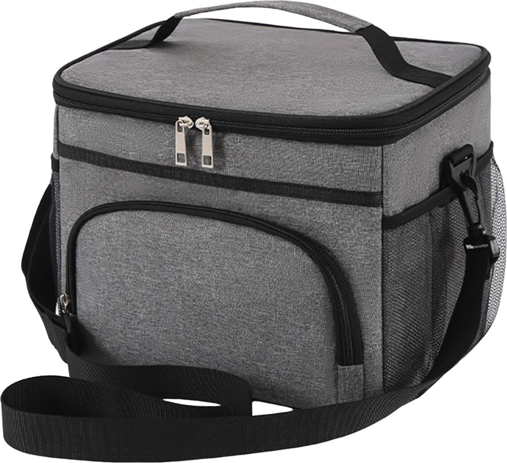 Isolierte Lunchtasche, auslaufsichere Kühltasche mit mehreren Taschen, Lunchbehältertasche mit großem Fassungsvermögen und Reißverschluss und ...