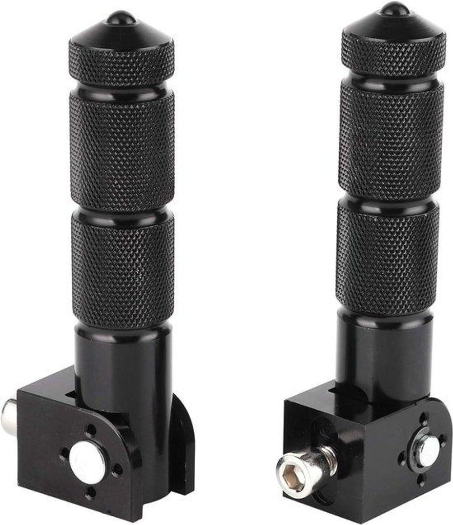 Faltbare Fußrüstung Alu 8mm Schwarz für Motorrad
