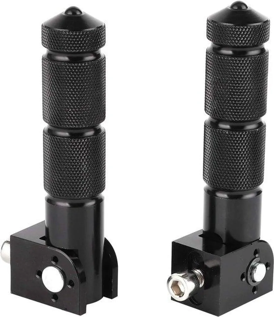 Repose-pieds moto pliable noir en alu 8 mm - Accessoire de rechange