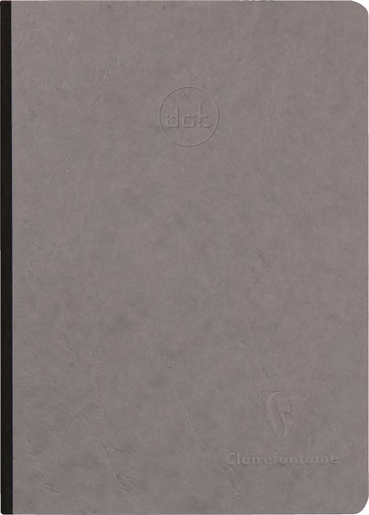 Clairefontaine 5x Notizbuch AgeBag A5 Leinen dot-Lineatur 96 Blatt Grau 795435C