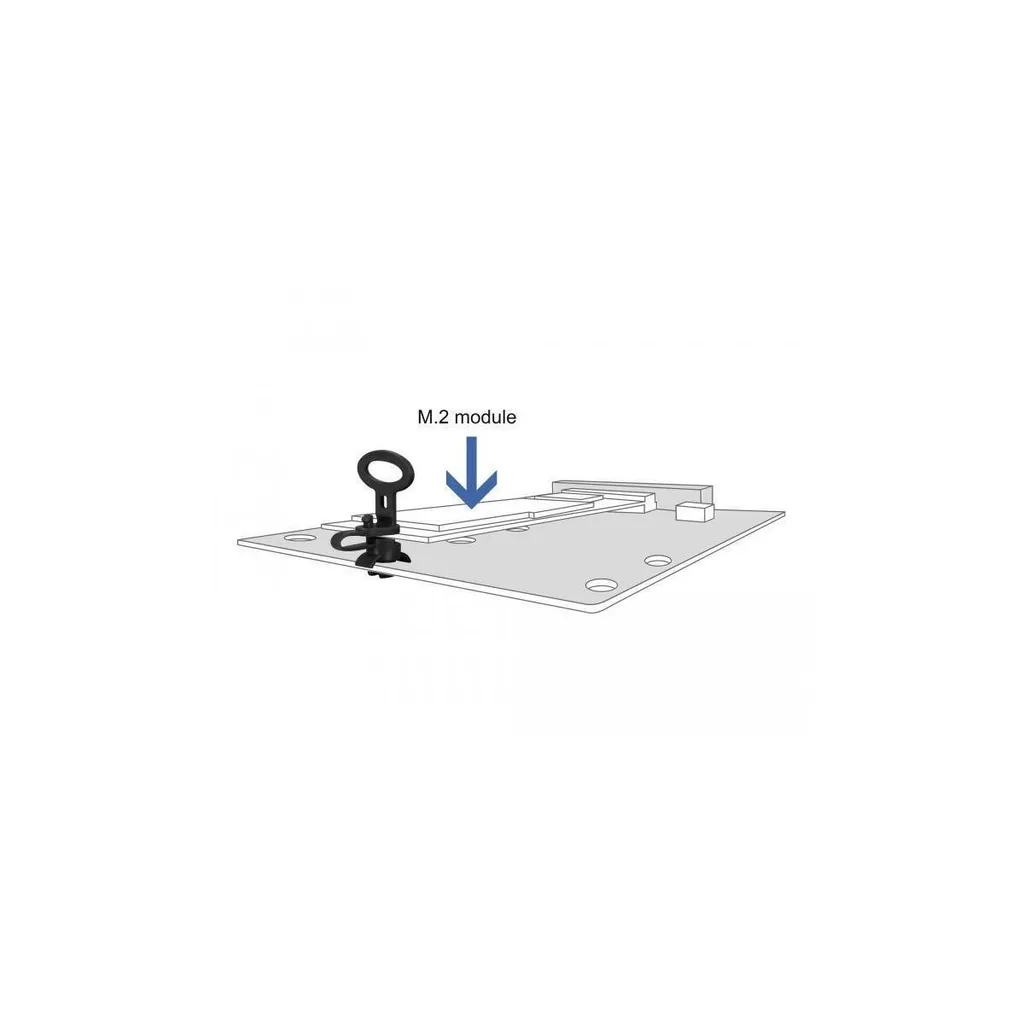 10x Distanziatore Delock per Circuito Stampato | Nylon Nero 60190 - 3