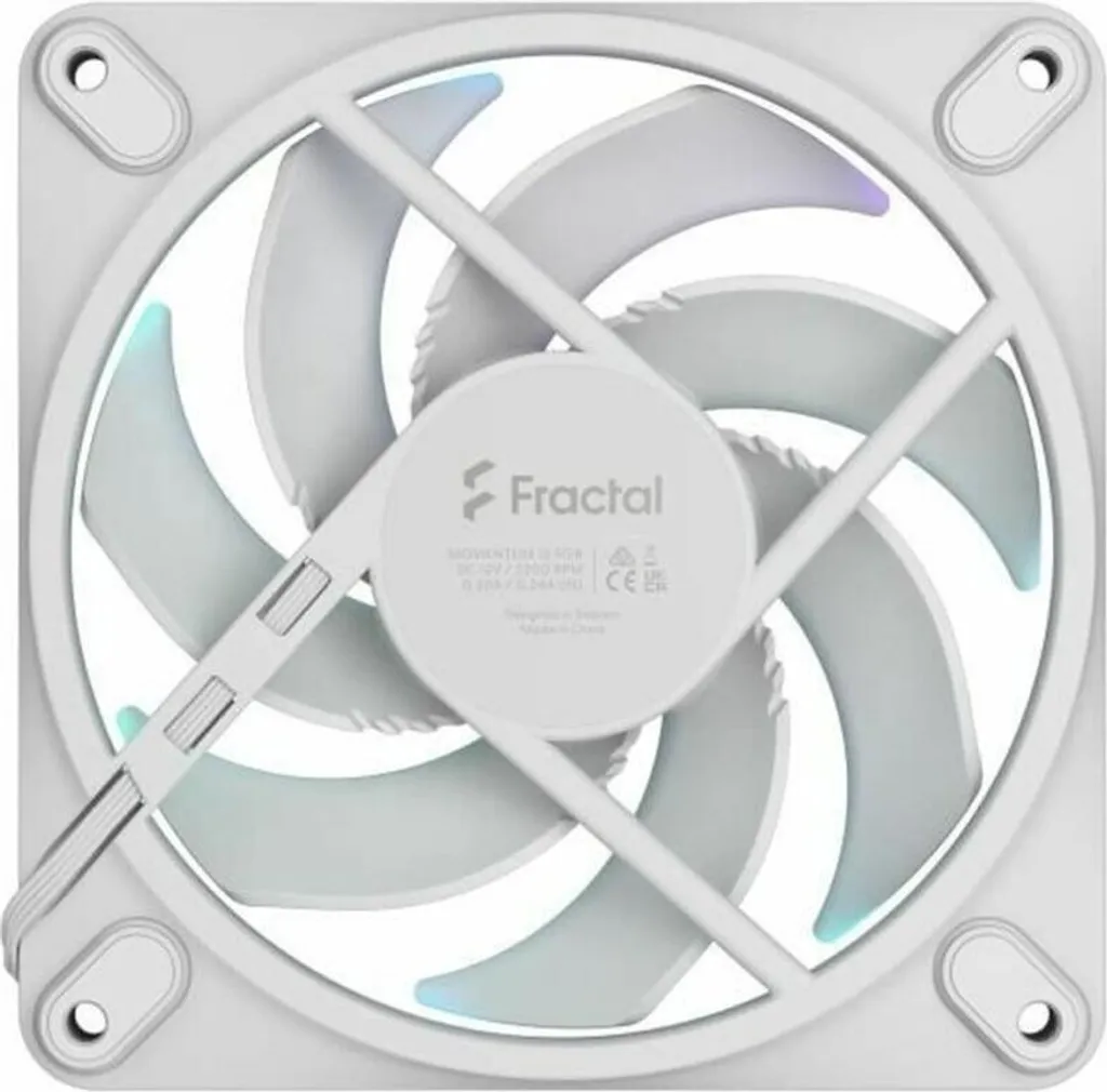 Ventilateur 120mm Momentum 12 RGB White pour Boîtier PC Gaming Fractal