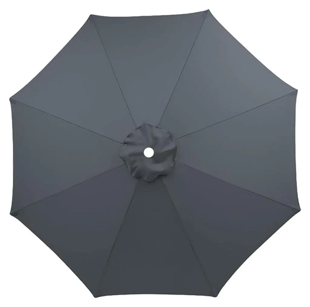 Toile pour rénover parasol 3m gris 8 baleines protection solaire