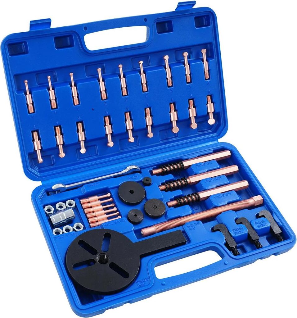 Lagerabzieher-Set - Innenlagerabzieher und Trennmesser - Lagerdemontage - Für Auto und Werkstatt - Blau