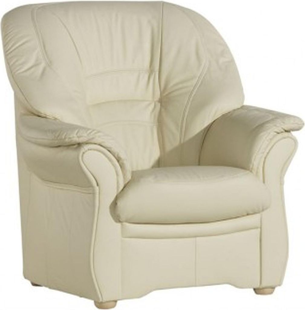Klassische Wohnzimmer Garnitur 3+1+1 100% Vollleder Couch Sitz Sofa Polster Neu