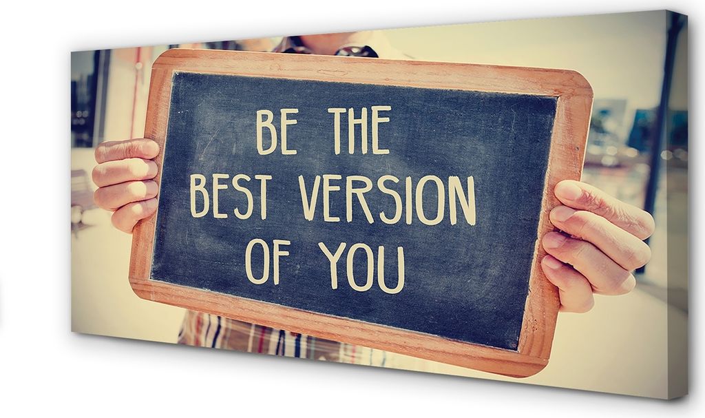 Leinwandbild 120x60 Wandkunst Platte Inschrift