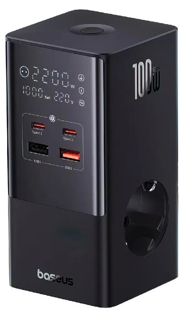 Multiprise Tour avec USB Baseus PowerCombo - Station de Charge Rapide - 2