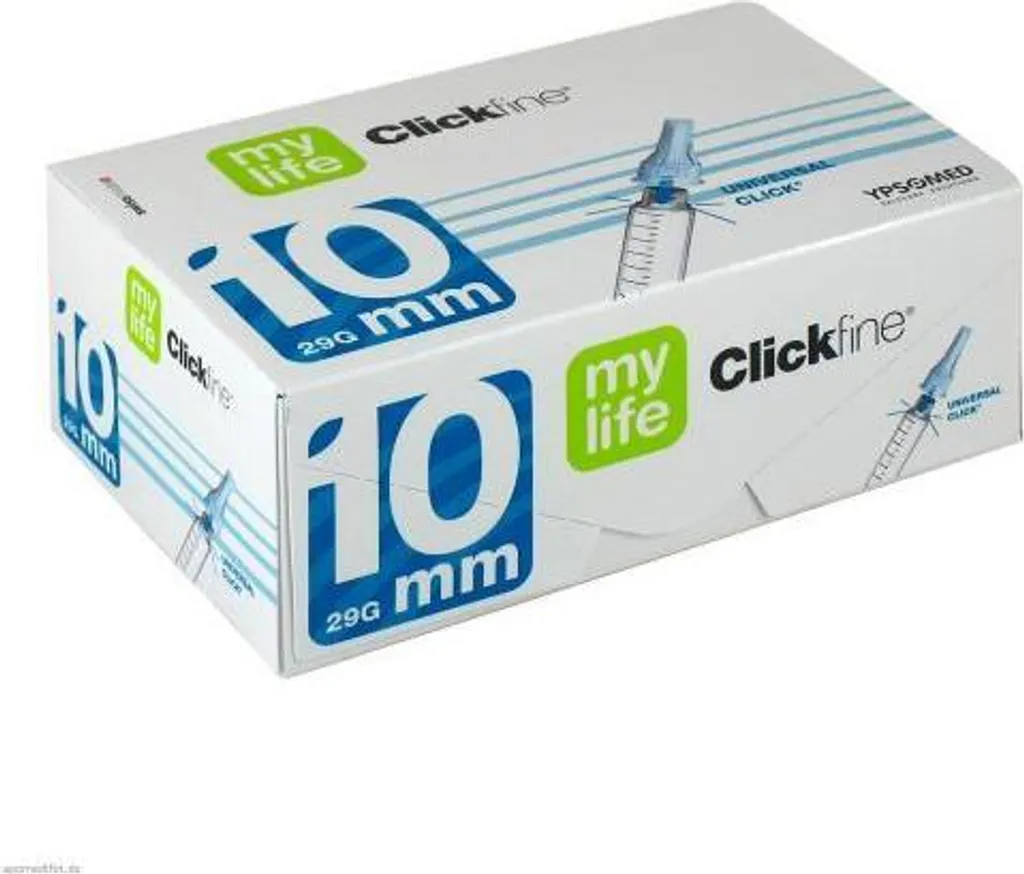 Aghi Mylife Clickfine 10mm 29G (100pz) - Comfort e Sicurezza Certificata