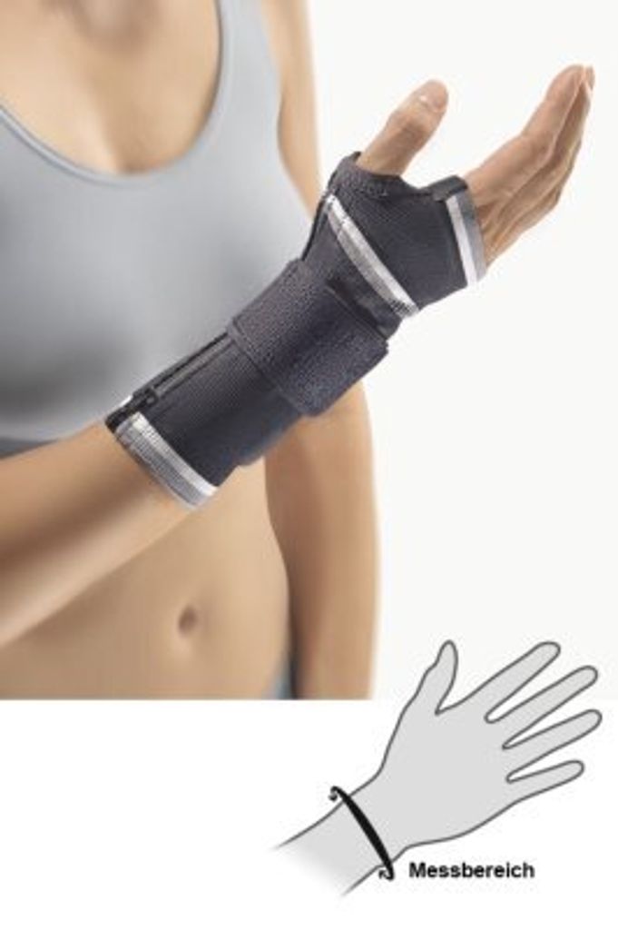 Bort ManuZip Eco Handgelenk-Schiene rechts haut Gr.M