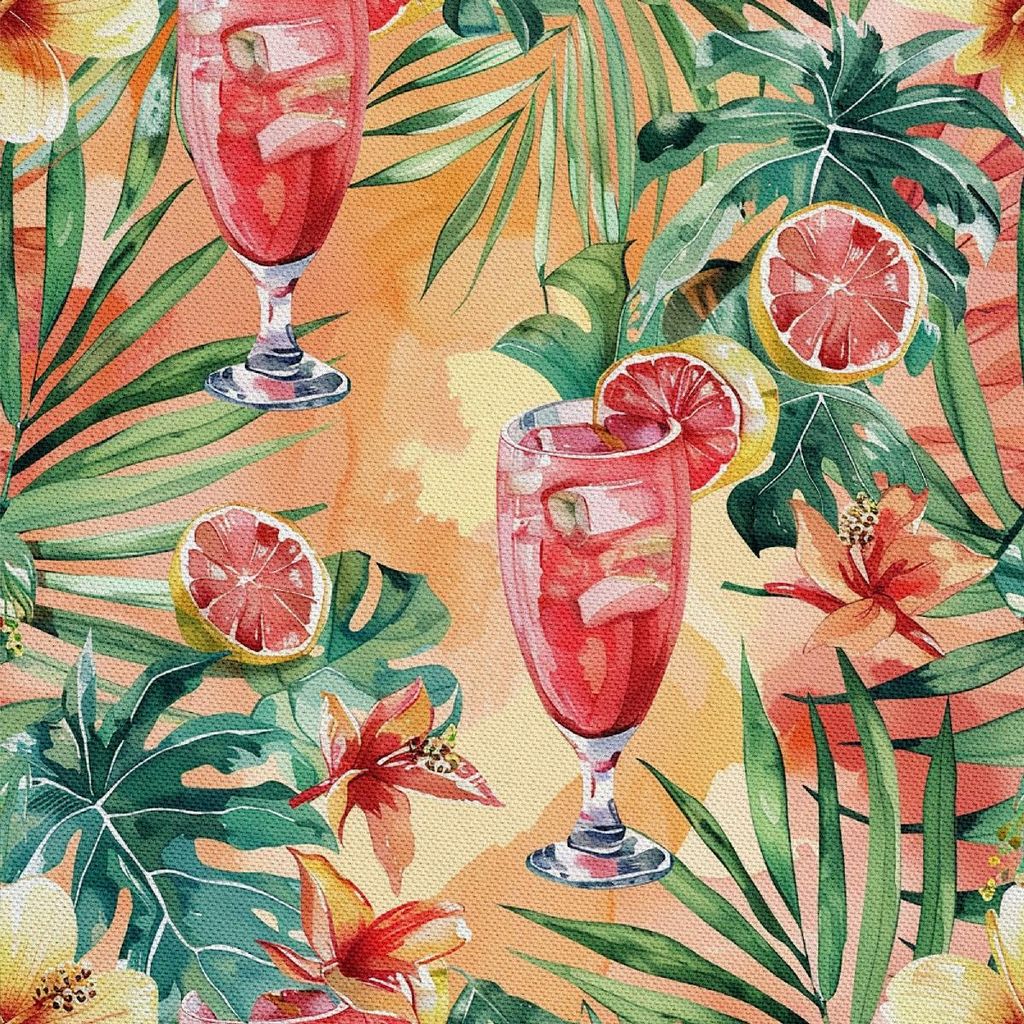 OUTDOOR DEKOSTOFFE OXFORD - Motiv Cocktail | DX8725