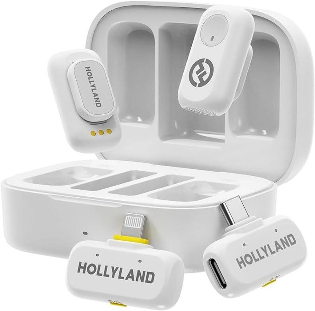 Hollyland Lark A1 – Drahtloses Lavaliermikrofon (Weiß) – 48 Produktbild 