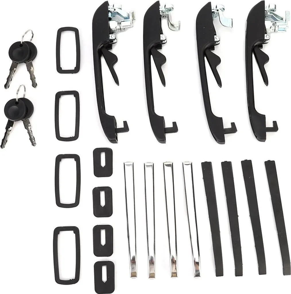 Set Maniglie Esterne per Golf 1 e 2 | Kit 4 Porte con Serratura e Chiavi