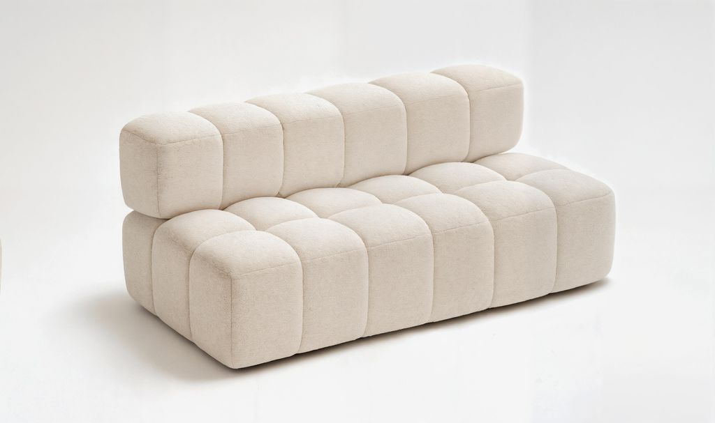 Zweisitziges Sofa Für Das Wohnzimmer Clixi 185 Cm Modul Für Ecksofa