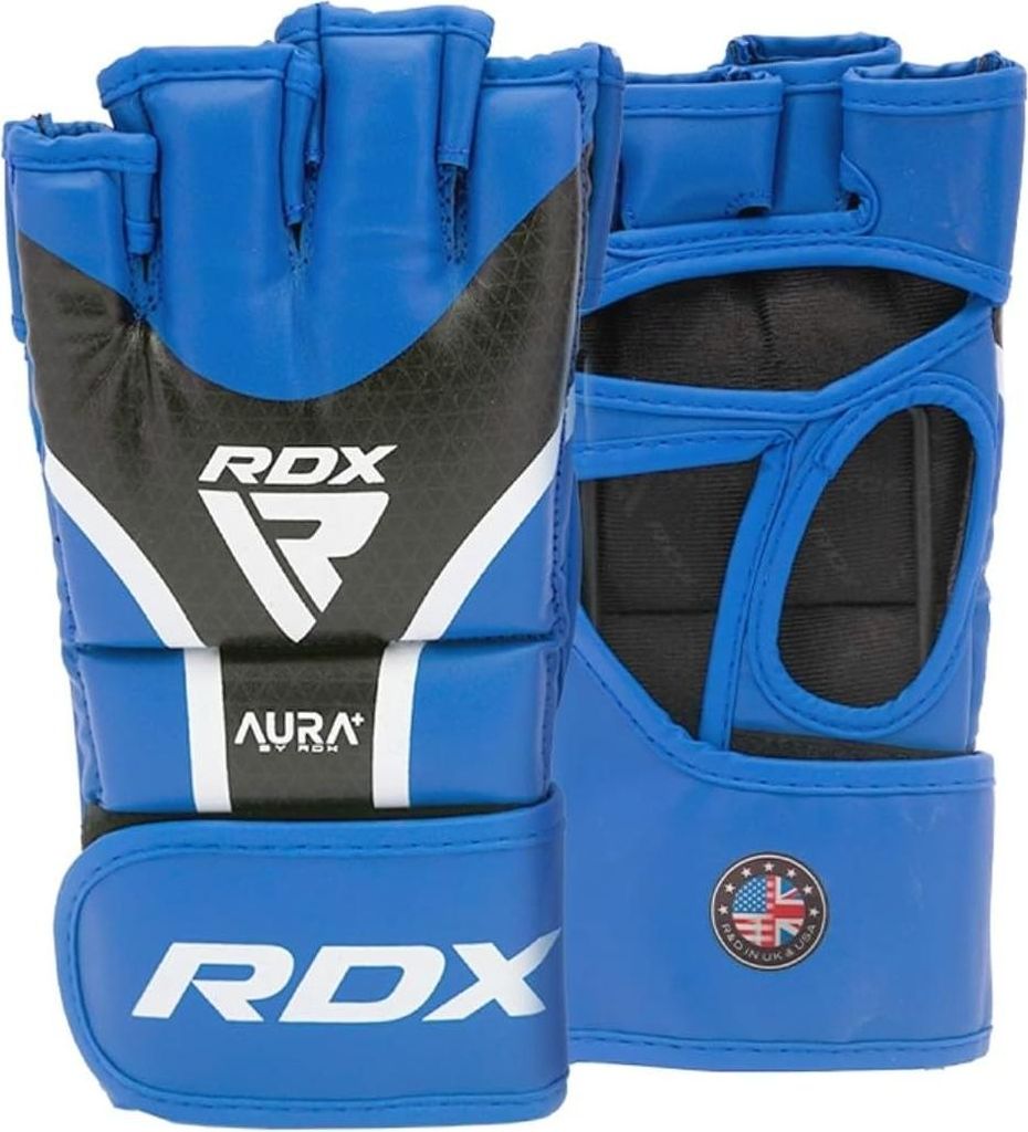 RDX Grappling Handschuhe Aura Plus T-17 - MMA Training Sparring Handschuhe, Premium Maya Hide Leder, IMF & Max-Shock Foam, Quick-EZ Klettverschluss...