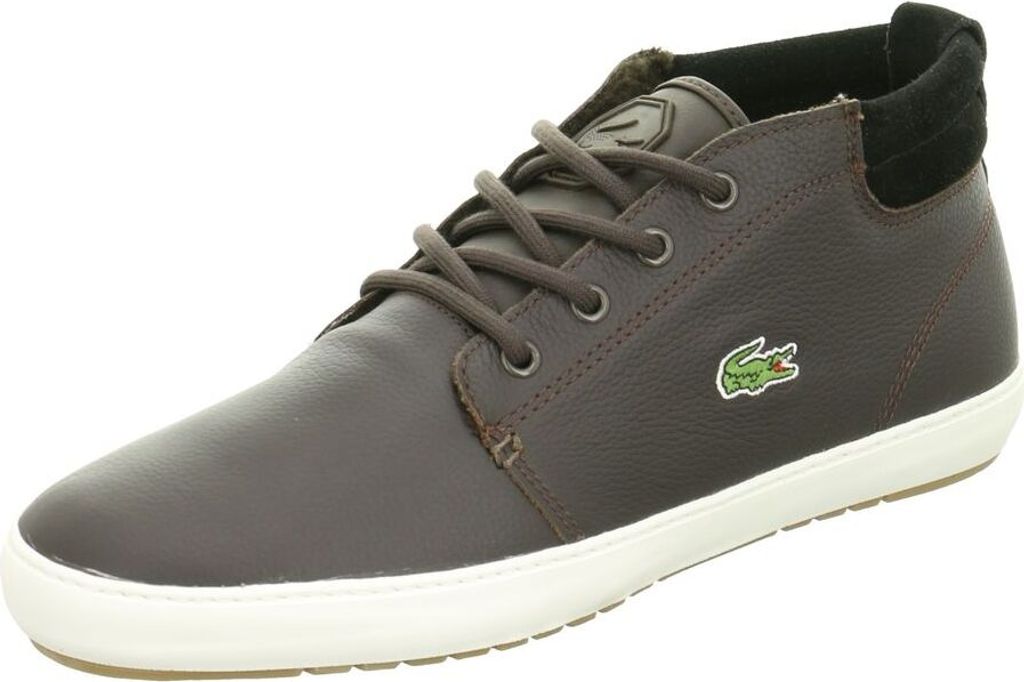 Lacoste Herren Schnürschuhe Glattleder Textilfutter EUR 40, Absatzhöhe ca. 1 cm