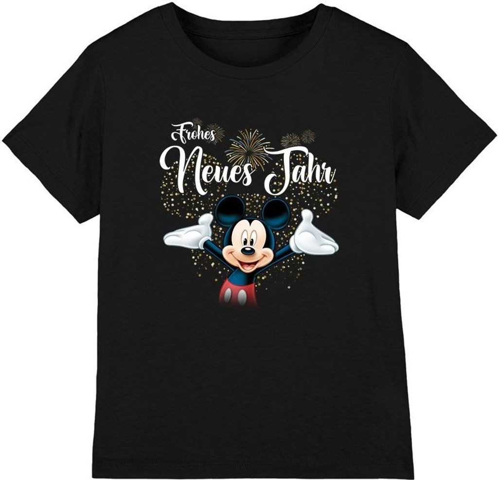 Disney - "German" T-Shirt für Kinder - Neujahr TV4010 (116) (Schwarz)