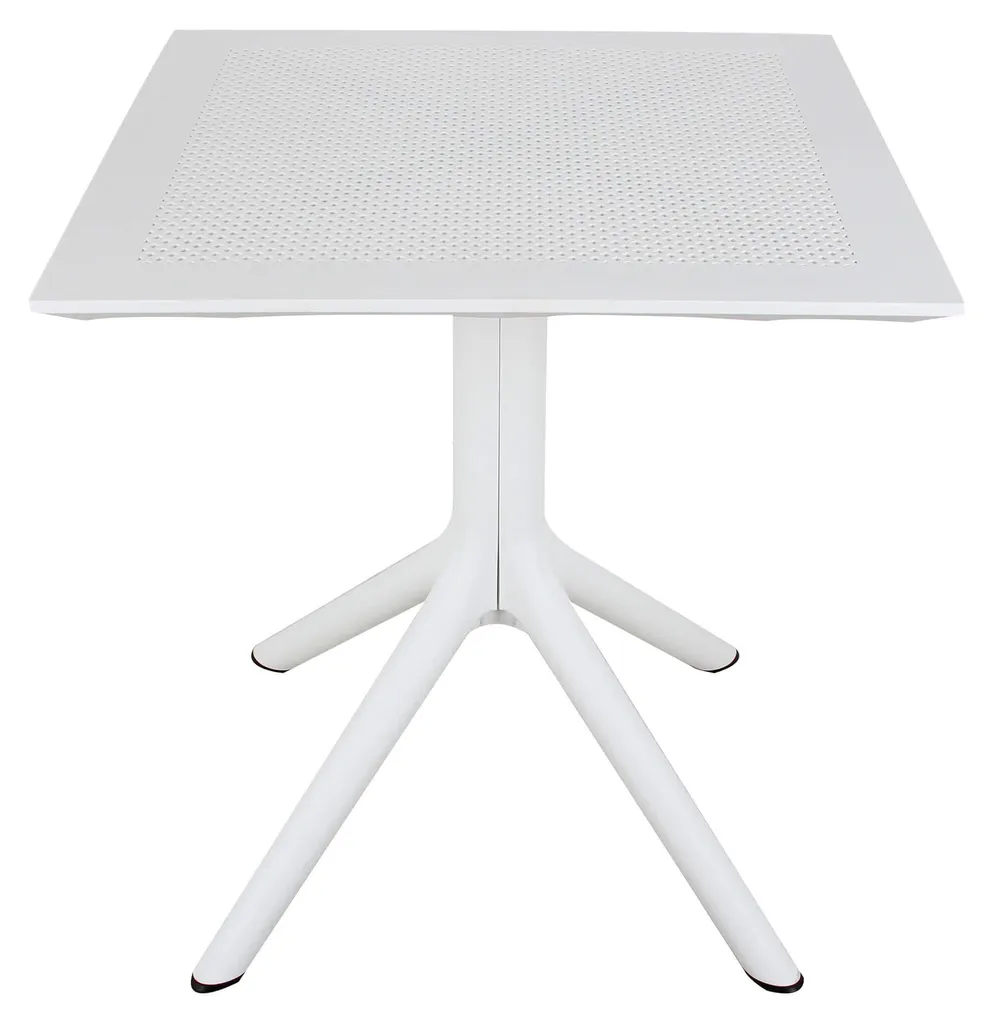 Table d'extérieur Brooklyn en polypropylène 70x70 cm - Design Noir Mat