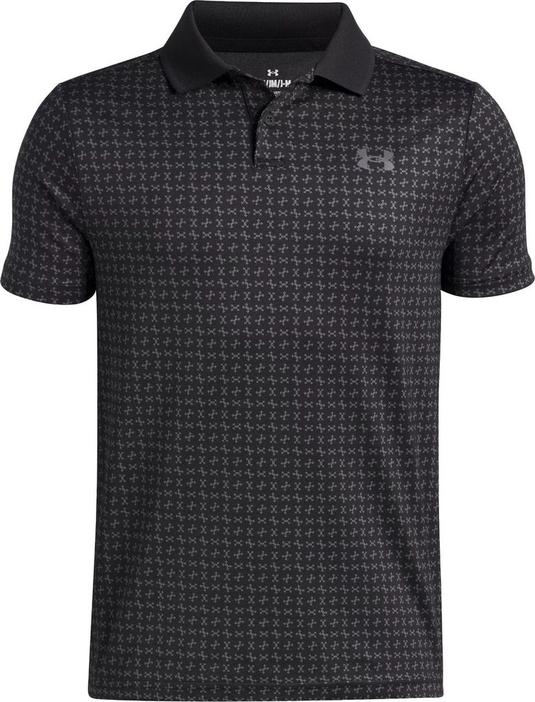 Under Armour Ua Matchplay Printed Polo - black, Größe:S