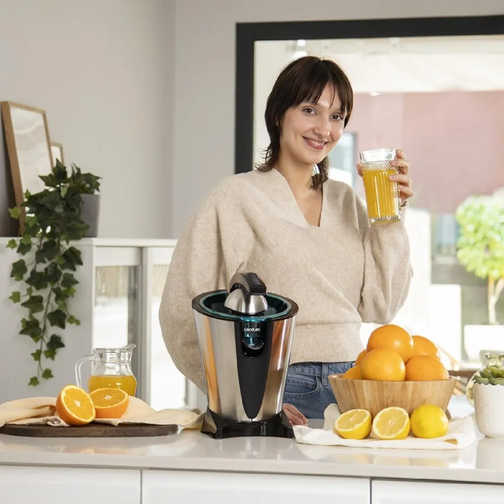 Presse-agrume pour jus d'orange maison - 600W Inox EssentialVita Hyden
