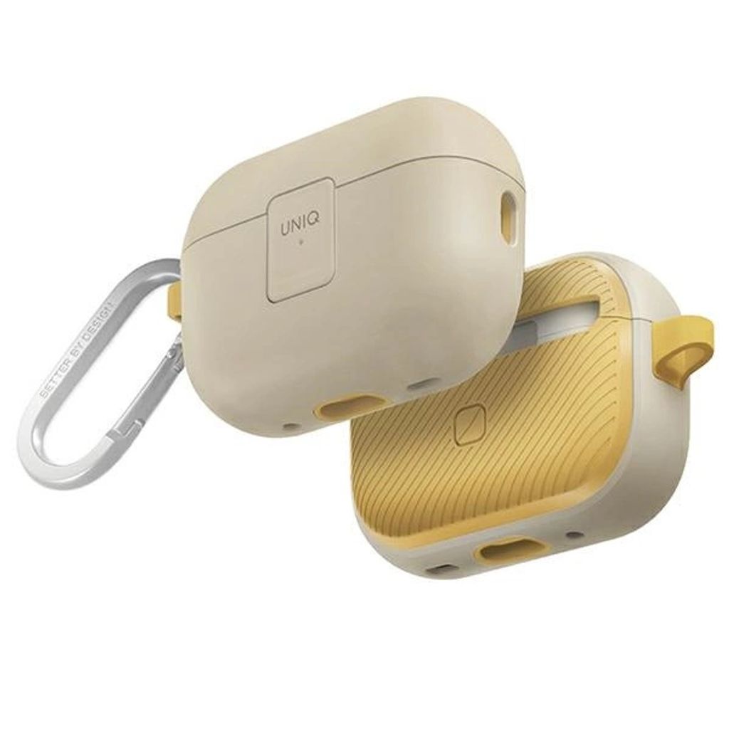 Uniq Clyde Lock Case fr Airpods Pro 2 (2022/2023) - Beige und Gelb