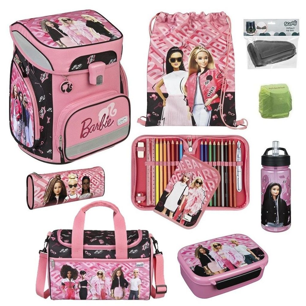 BARBIE Schulranzen Scooli EasyFit 9-teiliges Set mit Produktbild 