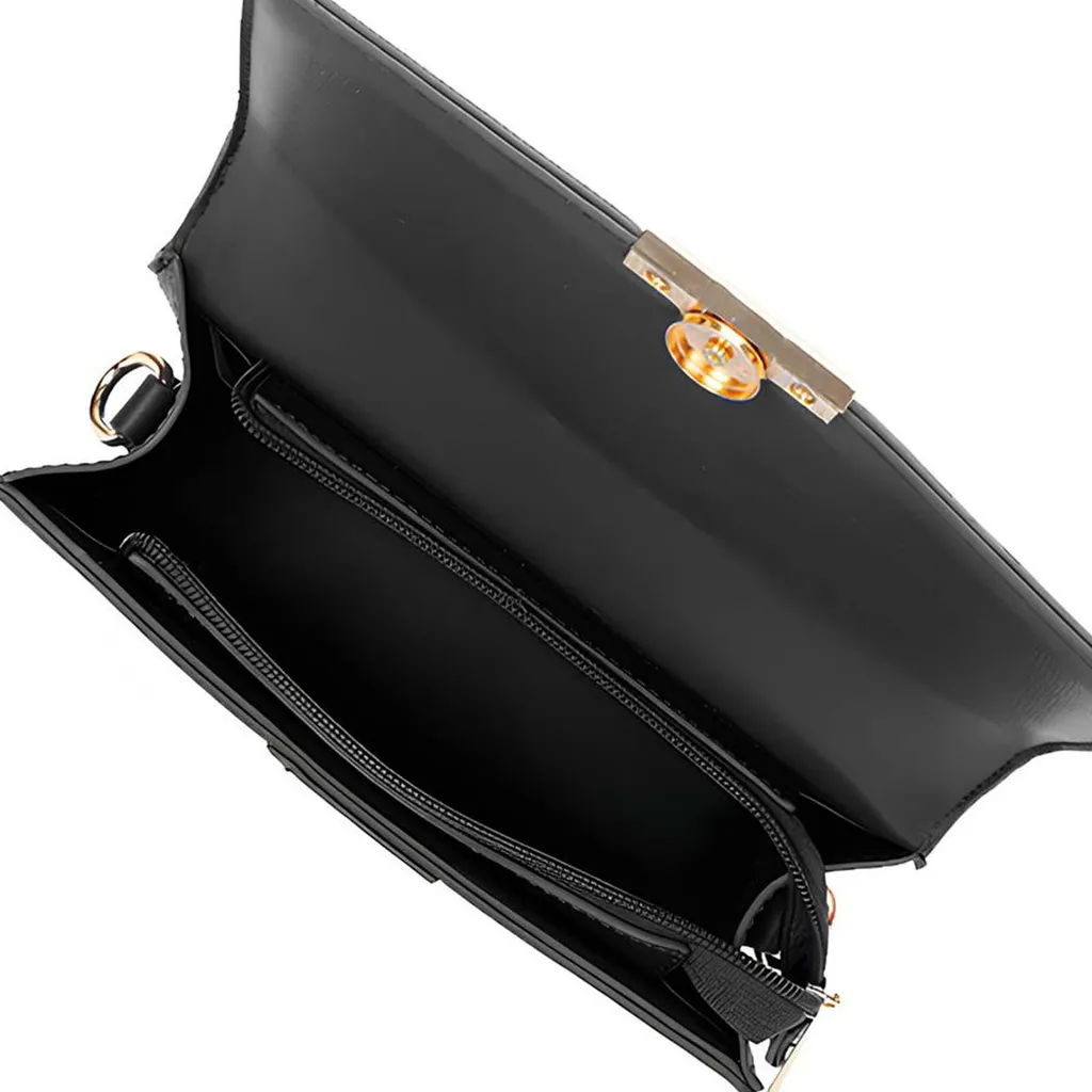 Borsa Gallantry Nera con Bottone: Capiente e Versatile per Ogni Giorno - 5