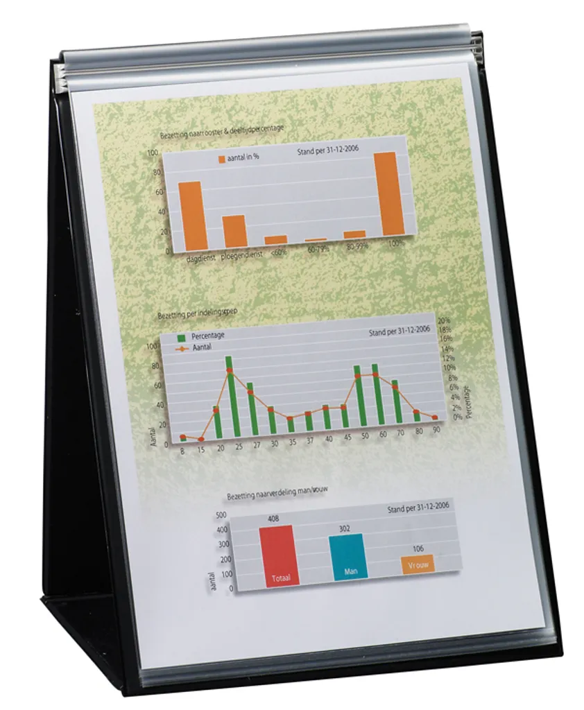 Rillstab A4 Table Flipchart Black | 20 Pockets | Presentazione Elite - 2