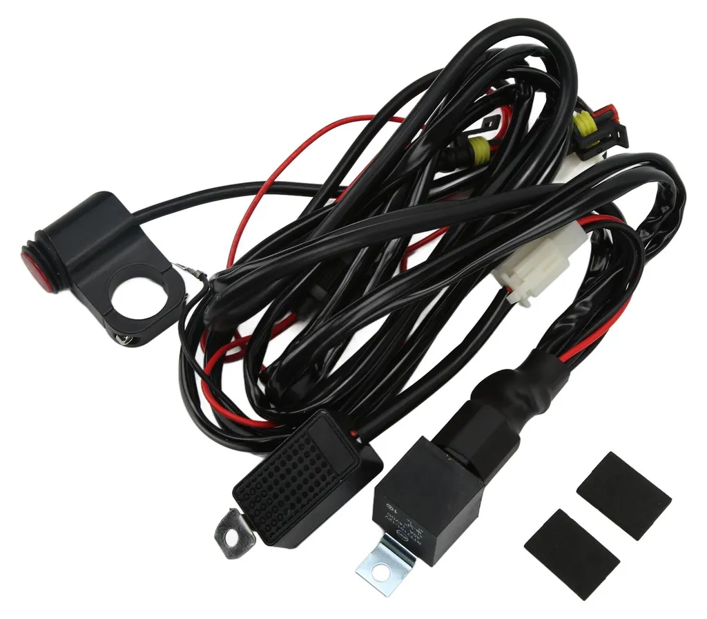 Câblage 4 mètres robuste 14 AWG et fusible 40A pour barre LED moto