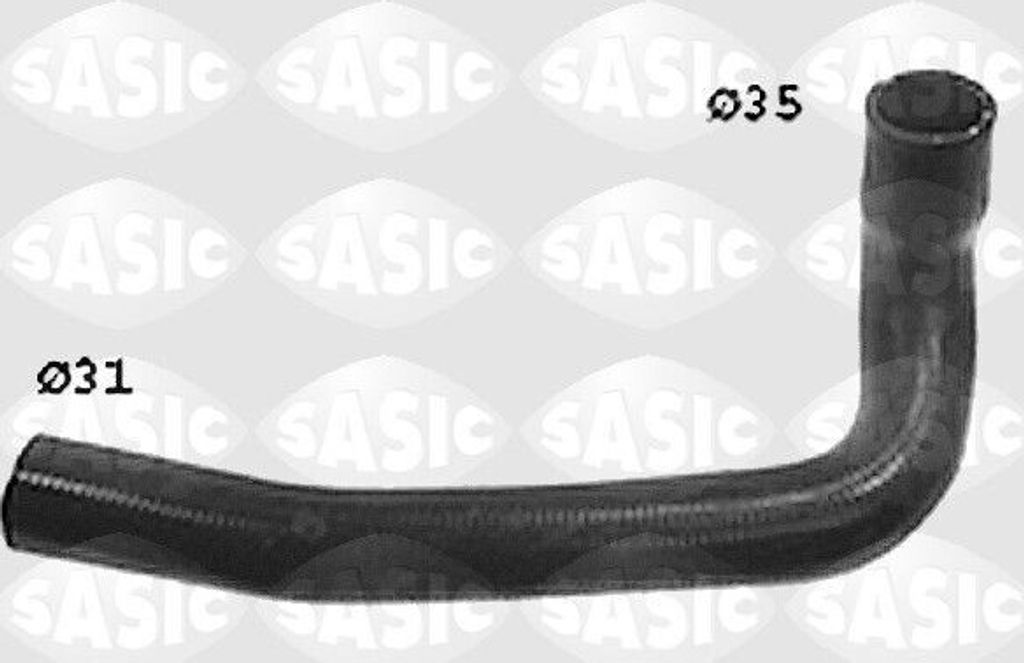 SASIC Kühlerschlauch Wasserschlauch passend für PEUGEOT 205 II (20A/C) SWH0406