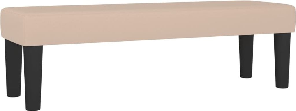 vidaXL Sitzbank Cappuccino-Braun 100x30x30 cm Kunstleder