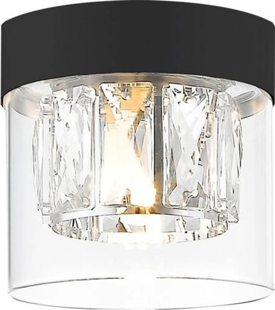 Plafoniera GEM G9 Nero e Vetro Trasparente Zuma Line | Offerta Design
