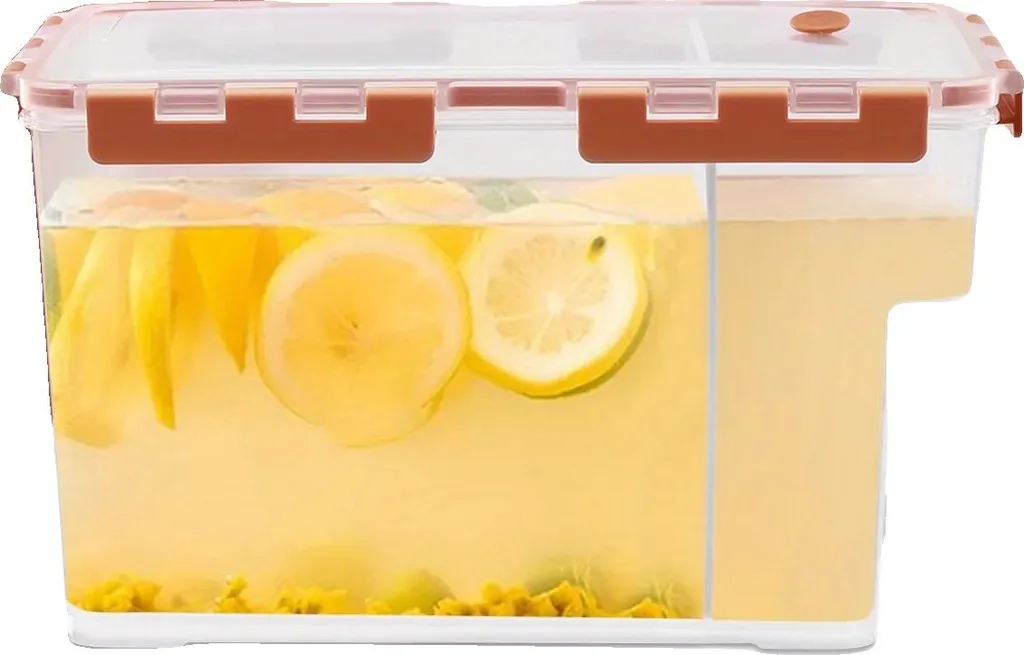 Erogatore di bevande fredde, capacità 6 l, materiale plastico, beccuccio semplice, senza BPA, adatto per succhi di frutta