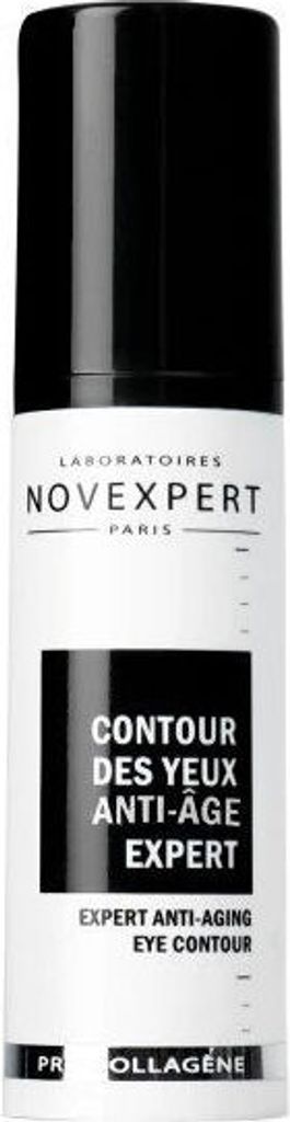 A product shot of an eye cream bottle.