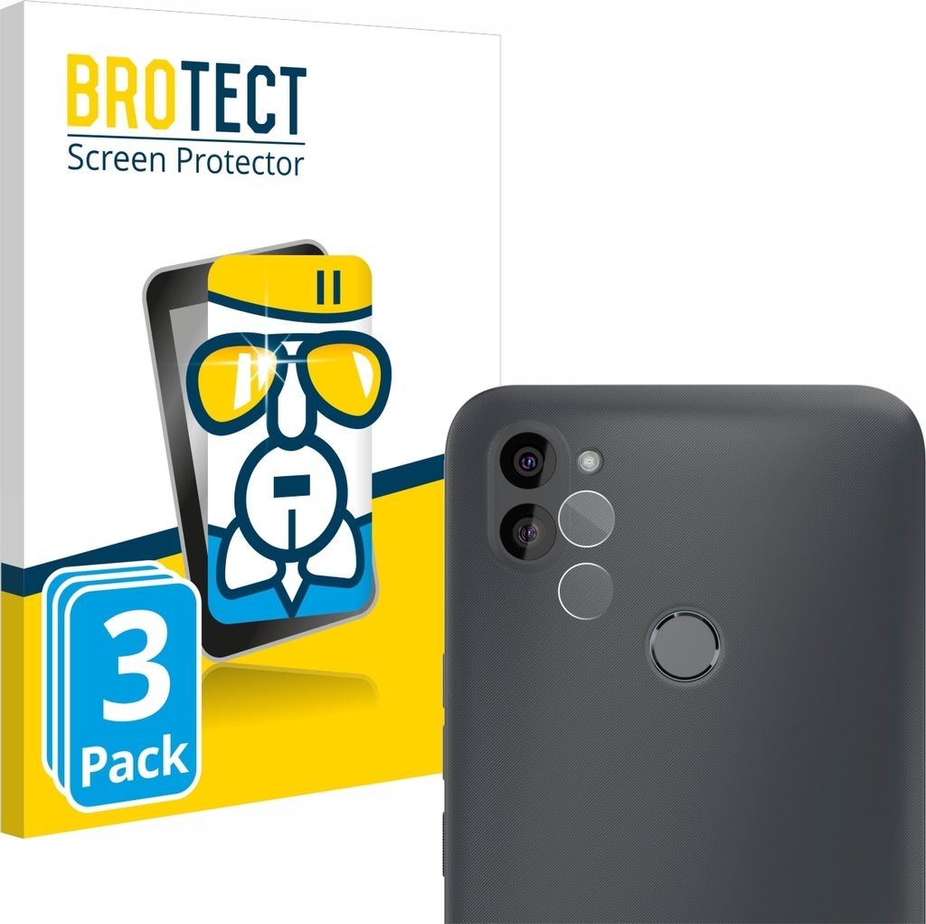 A product shot featuring packaging for screen protectors and a smartphone.