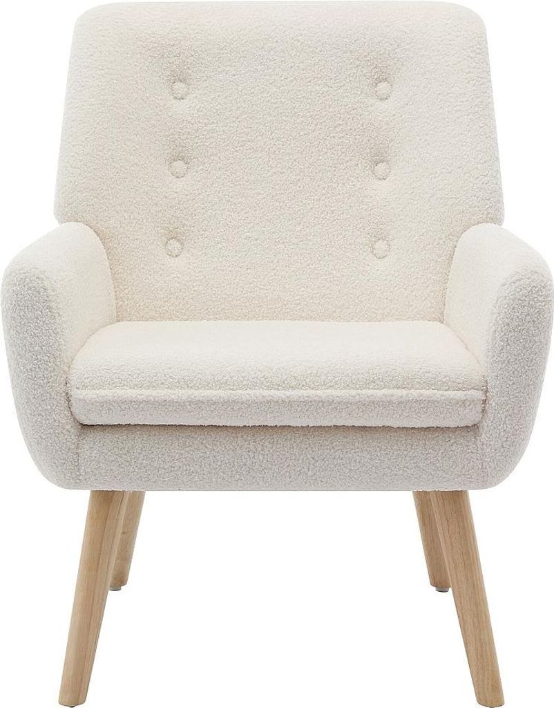 Sessel aus weißem Buchenholz - SERINO