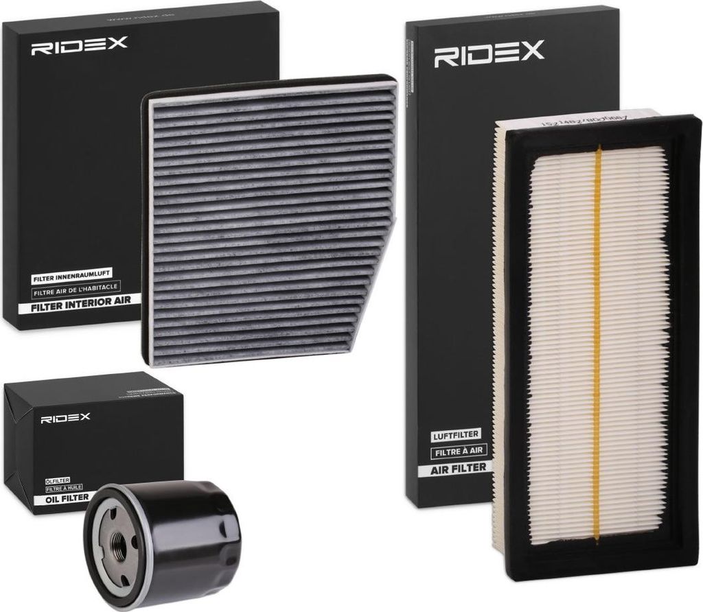 RIDEX Filterset Inspektionspaket Filtersatz für FIAT PUNTO (188)