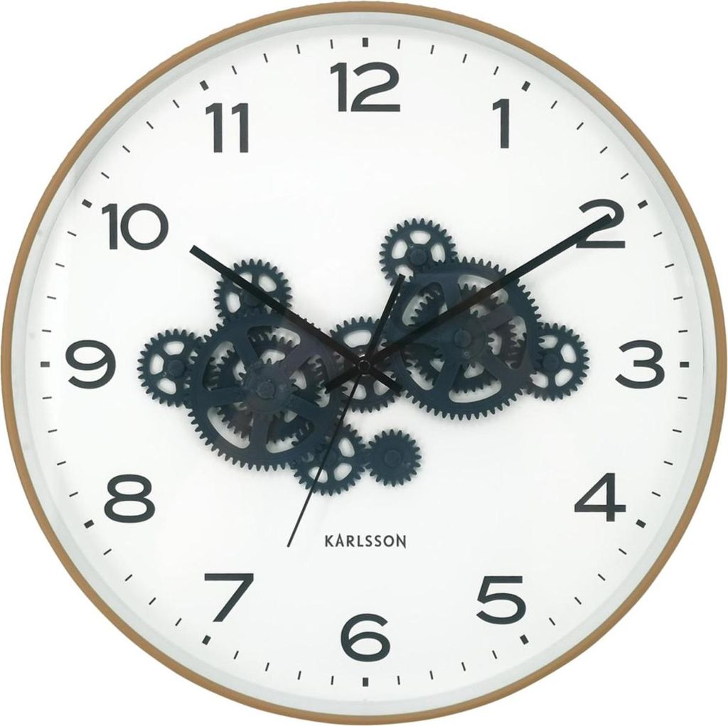 Karlsson - Wanduhr Open Gear - Gelb - 40.8x40.8x40.8cm