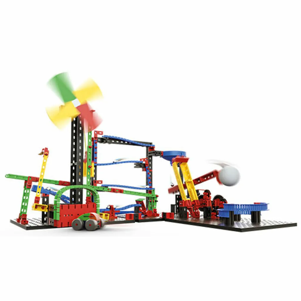 Jeu de Construction Funny Machines - Circuit de Billes Motorisé - 12