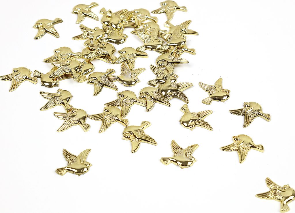 Oblique Unique Tauben Konfetti als Streudeko Tischdeko für Taufe Kommunion Konfirmation Hochzeit - gold