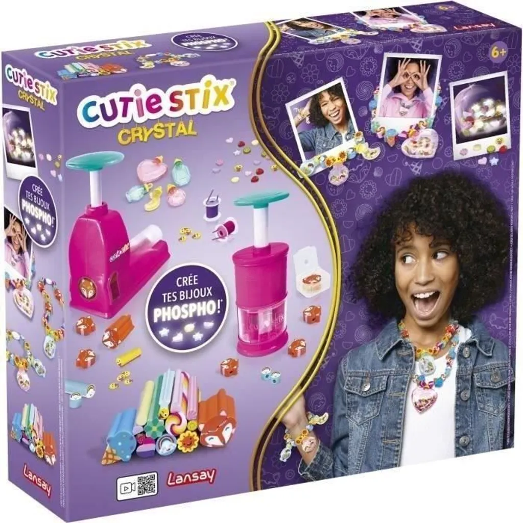 Lansay Cutie Stix Mon bijou en cristal - Kit création perles pour enfant