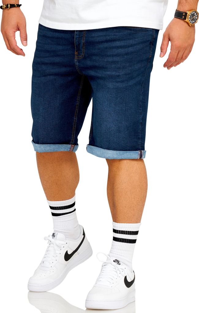 SOULSTAR Herren Shorts S2ALOJA Herren Kurze Hose Jeans Shorts Bermuda Stretch Regular-Fit